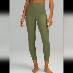 NEW 16 LULULEMON ALIGN GREEN HIGH RISE LEGGINGS PANTS NWT